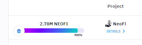 WE HAVE A NEW RECORD ON THE #ZIGPAD! 🚀

<a href="/NeofiOfficial/">NeoFi - Crypto Investments Done Right</a> $NEOFI IDO is subscribed 900% within the first 15 mins! 100% was hit within the first 20 seconds! 

The PLEDGE period will continue till 23rd March, 4PM (UTC), the more $ZIG you pledge, the more $NEOFI you will get!