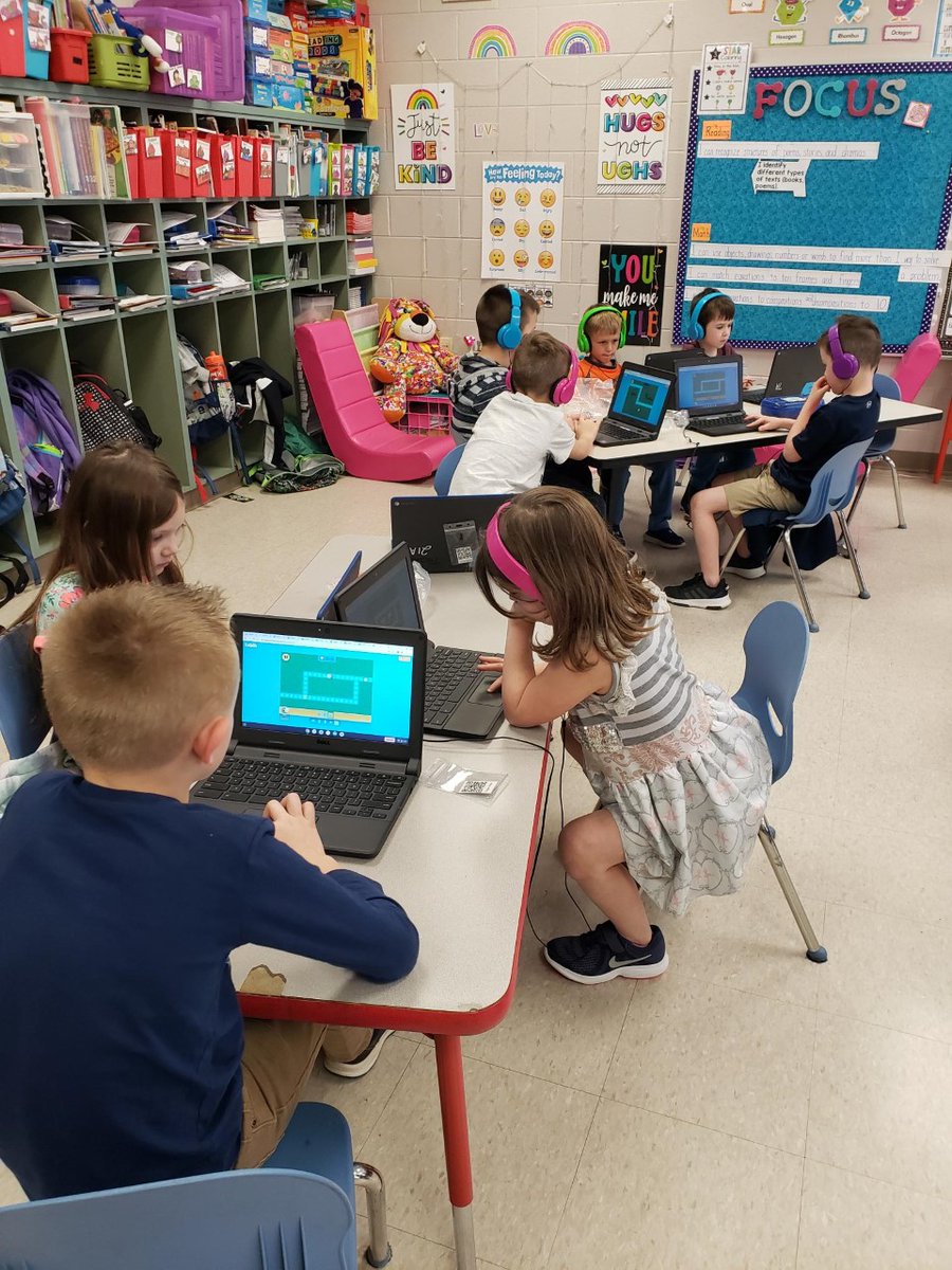 McBrayer Kindergarten students are learning to sequence and debug. Teaching kids to code builds resilience and problem-solving skills for their future. <a href="/KEDCGrants/">KEDC Grants</a> <a href="/kodable/">Kodable Education</a> <a href="/mymindspark/">MindSpark</a> #CSforAll #VikingLife