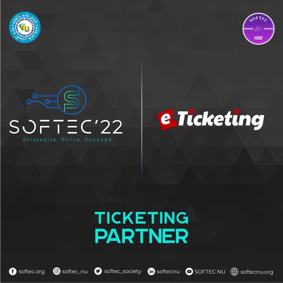 softecfast's tweet image. We are proud to announce eTicketing.pk as our ticketing partner.
eTicketing is a Dubai-based online ticketing company for events and exhibitions. They are providing stunning best class ticketing service of all kinds of events and exhibition across Pakistan.

#softec2022