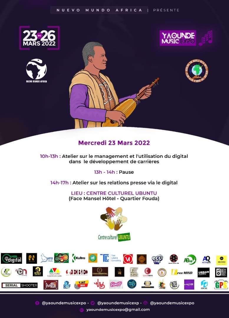 YaoundeFever's tweet photo. YAOUNDE MUSIC EXPO 2022
Mercredi 23 mars 2022

Filtre SNAPCHAT : https://t.co/KaQE7IbzTX

Appels et informations supplémentaires : +237 690177980 / +237672848860 / +237 696729528 / +237 679348737

#YAMEX #NuevoMundoAfrica #YaoundeMusicExpo https://t.co/w8wFIhf1Ir