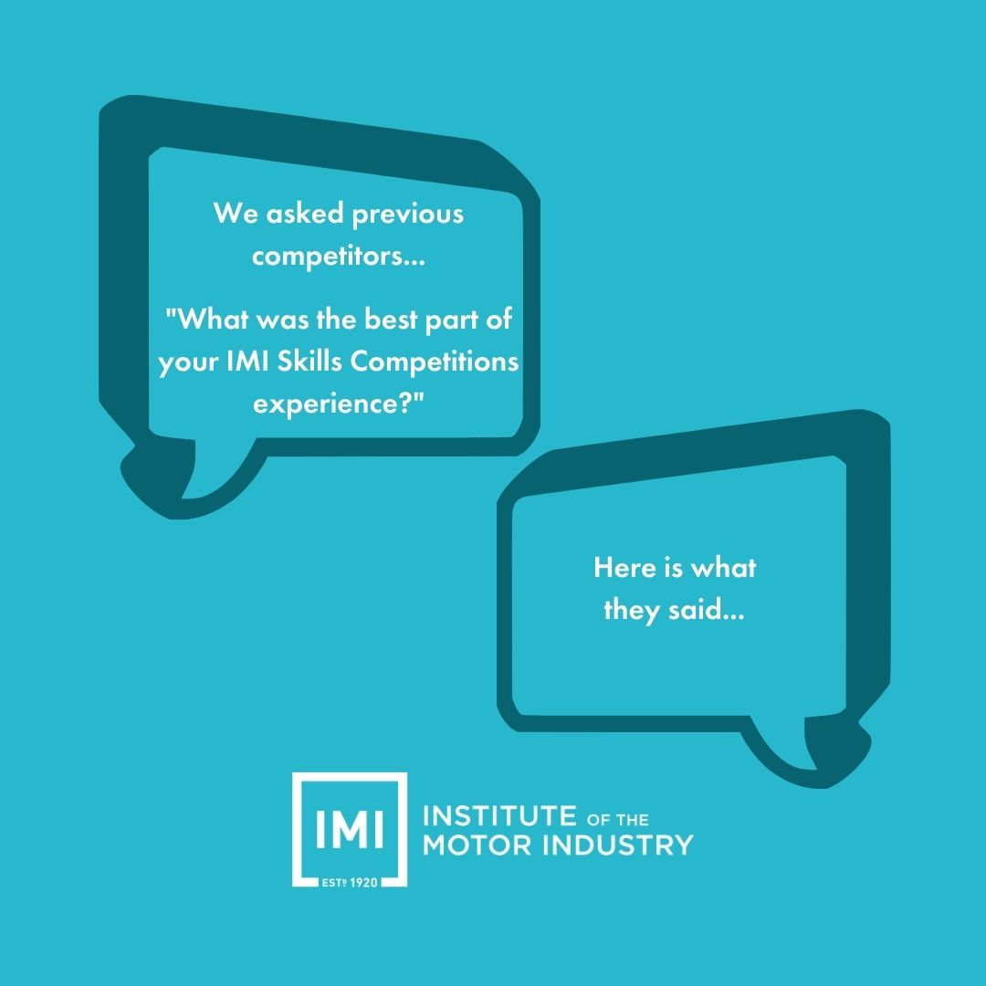 IMICareers's tweet photo. Hear what some of our previous Champions have to say about their experience taking part in the IMI Skills Competitions 🤔🏆
https://t.co/Kad6qmku5i
#IMIskillsCompetitions #SkillAuto #automtive #competition #WSUK https://t.co/jj2ZIhENxc