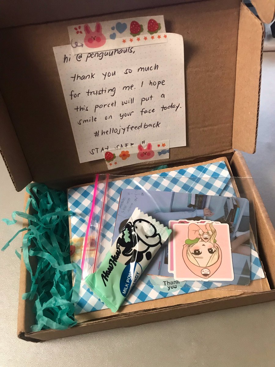 haulsbyac's tweet photo. 💌 from @hellojeongyeon #topenguuhauls
sorry 4 the late feedback po but thank you so much for making sana, momo, and chae come home safe!! 🤍 ty din po for the freebies, mas inuna ko pang buksan yung candie than pcs hehehe
#hellojyfeedback https://t.co/pOumoPZjAI
