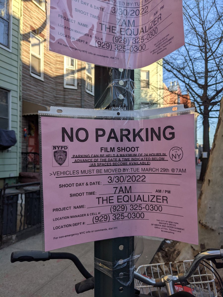 LindaMorov's tweet photo. The Equalizer March 30th in Greenpoint Bklyn. Russell St between Norman & Nassau Ave. @olv #TheEqualizer #queenlatifah #equalizerCBS https://t.co/oGpO8AJxfG