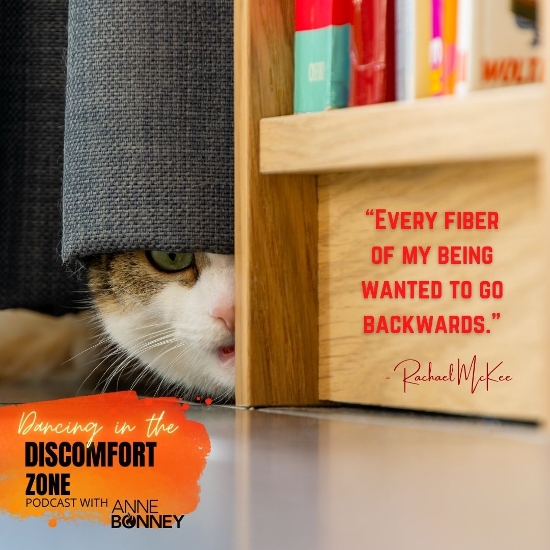 You ever step outside your comfort zone and at some point wish you could go back?  You're not alone!  Join me and Rachael McKee of <a href="/_HerMessages/">Messages From Her</a> and hear how she overcome that urge!