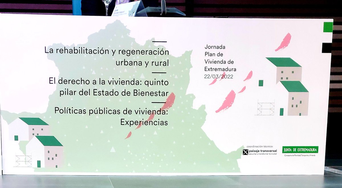 consolprados's tweet photo. Necesidad de cambio de paradigma. EL acceso a la #vivienda digna como derecho subjetivo. Una oportunidad, la Ley Estatal de Vivienda y la Ley de promoción y acceso a la #Vivienda de #Extremadura. Legislar para transformar #PlanViviendaExtremadura https://t.co/XjyCZ5ksIn