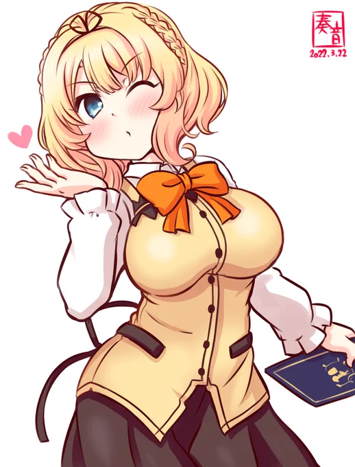 「聞こえてるわ!
 私がcoffeeを入れてあげる。あなたも飲むでしょう?」

#艦これ版深夜の真剣お絵描き60分一本勝負
#艦これ版真剣お絵描き60分一本勝負_20220322
#コロラド 