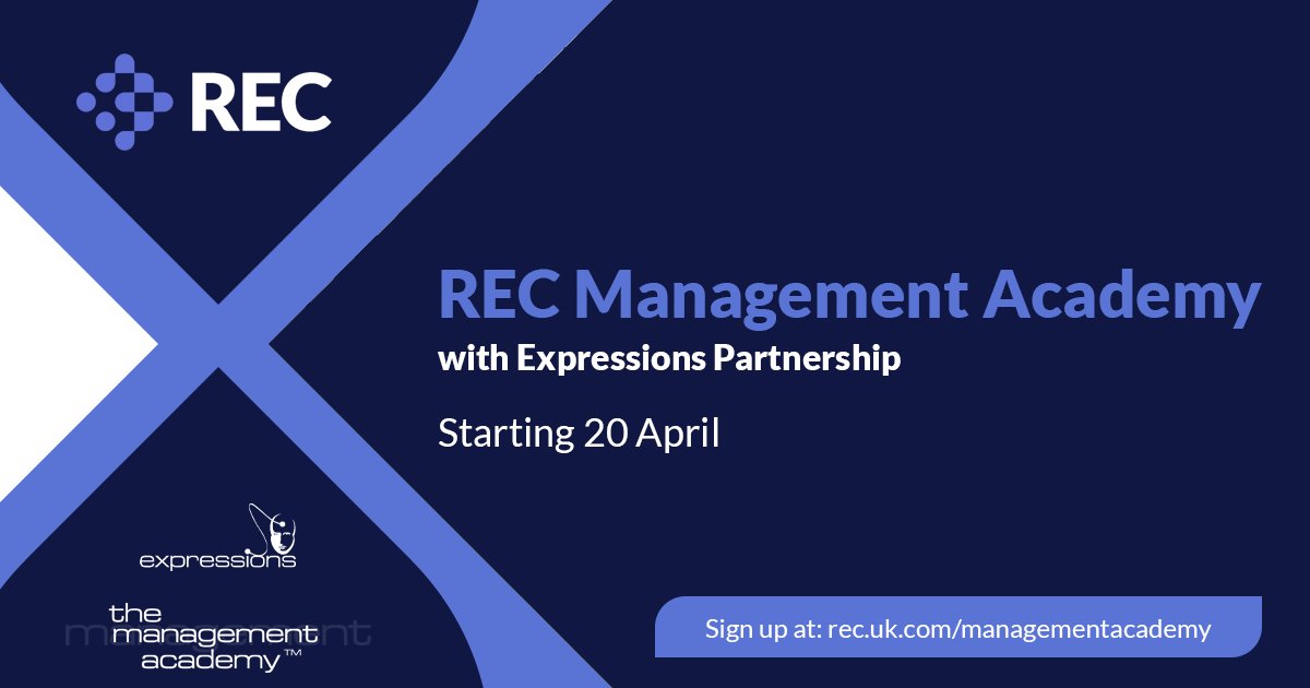 RECmembers's tweet photo. We have teamed up with @expressions2003 to offer our new #training course - REC Management Academy. Managers will gain the confidence to lead teams, contributing to overall business objectives. 
Find out more: https://t.co/HpVUssctIF #recruitmenttraining https://t.co/XKrOiqtcPq