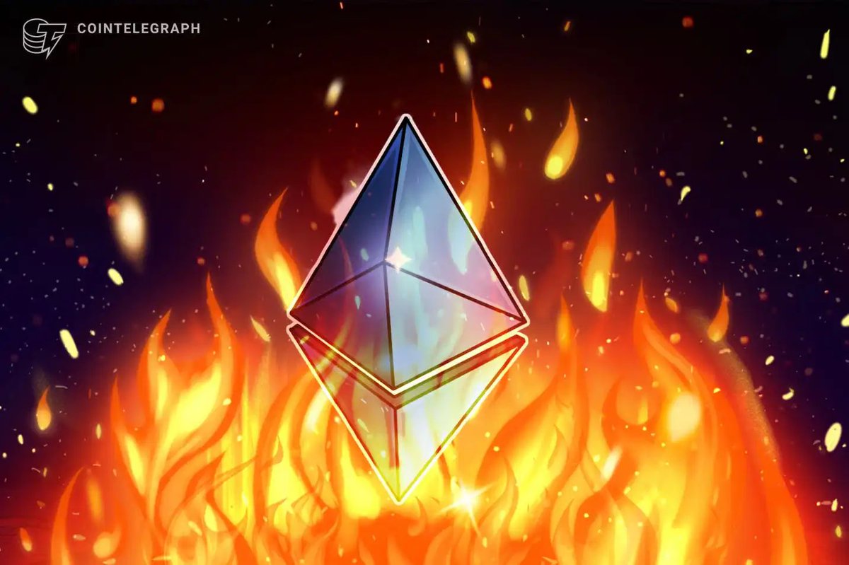 healthy_pockets's tweet photo. 🔥ETHEREUM🔥

Más de 2.000.000 #ETH han sido quemados desde la EIP-1559 🔥🔥

Lo que equivale a unos  $5.73 Billion en #ethereum 👀🧨 https://t.co/muvPTvJVIz