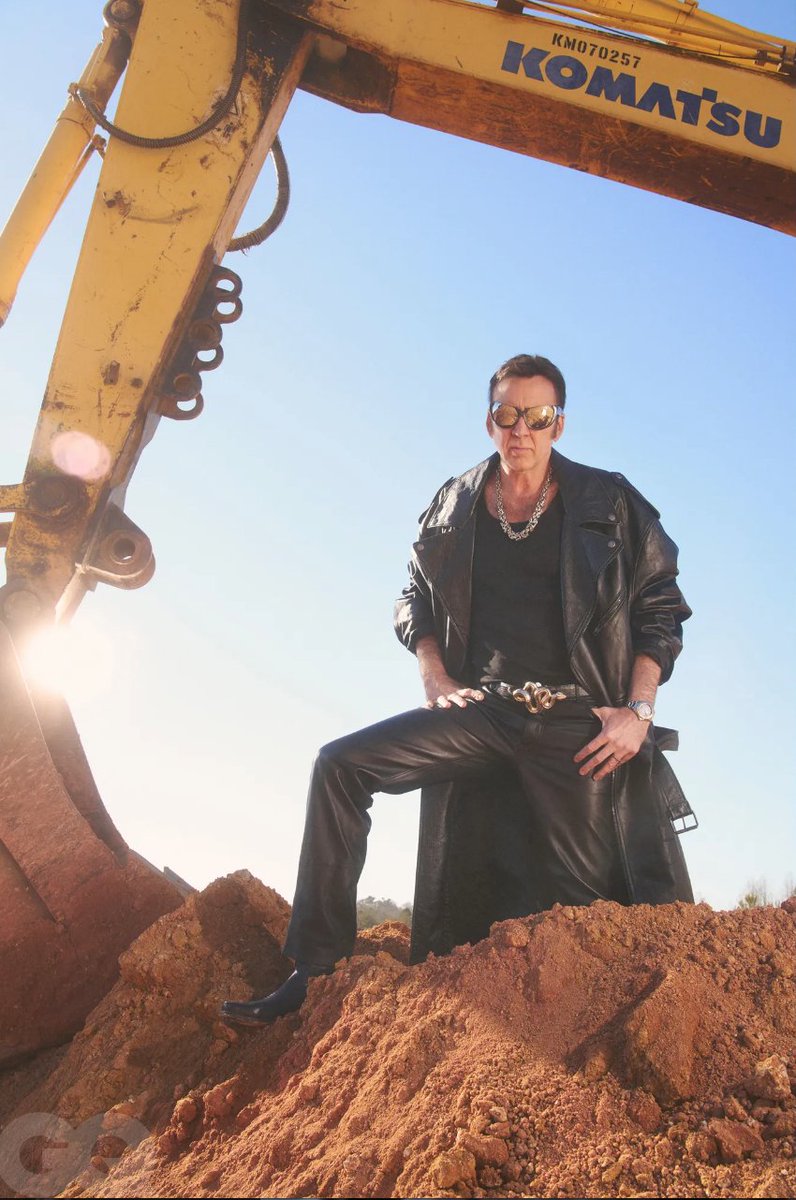 kirkpate's tweet photo. i've never seen a finer set of photos in my life than nic cage for gq https://t.co/qByk18dufK