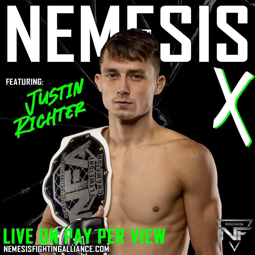 Nemesisfighting's tweet photo. Get your tickets to see Justin Richter step in the cage to defend his #NFA flyweight belt on April 30th in St Charles MO.
๐ซ tickets ๐ซ are going fast, get yours now at https://t.co/SB1irv9tDq
๐ข Olympia Athletics & Events Centre
๐บ https://t.co/2BXieIrezI
#localmma #livemma https://t.co/27N41Kh4SF