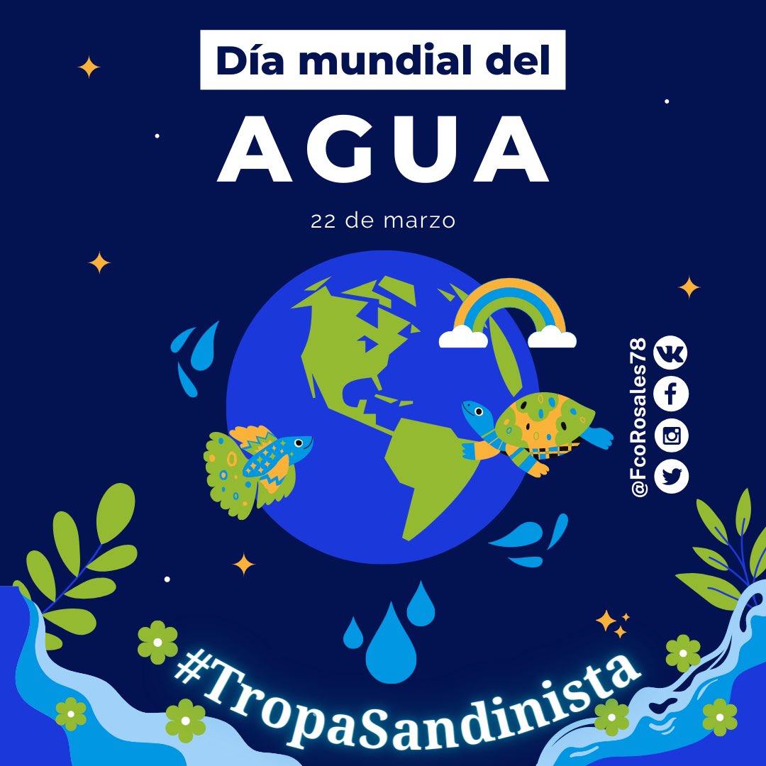 #22Marzo Día Mundial del Agua
Hoy y todos los días cuidemos este recurso, tomemos conciencia.

#Nicaragua 
#TropaSandinista 
<a href="/CarlesMint/">MarcosTPU</a> <a href="/alexaplomo79/">Antonella</a> <a href="/NicaSoberana/">Tania la nica soberana</a> <a href="/corpav_m/">Carnitas ❤🖤❤🇳🇮</a> <a href="/MaryuriRG/">𝗠𝗮𝘆𝘂 🇳🇮</a> <a href="/samcarrion18/">𝐒𝐚𝐦𝐚𝐧𝐭𝐡𝐚 𝐂𝐚𝐫𝐫𝐢ó𝐧❤️🖤 🇳🇮</a> <a href="/QuiqueSandi/">🆀🆄🅸🆀🆄🅴 🆂🅰🅽🅳🅸🅽🅸🆂🆃🅰 ♥️🖤😎</a> <a href="/QuenriM/">QuenriⓂ️</a> <a href="/Pelibuey3/">Pelibuey</a> <a href="/istamati/">☀️𝐈 𝐒 𝐓 𝐀 𝐌 𝐀 𝐓 𝐈 🌼🇳🇮🇳🇮</a> <a href="/SergioGrillo18/">Sergio Grillo🇷🇺🇳🇮 Z!</a> <a href="/RivasConDaniel/">Rivas Con Daniel</a>