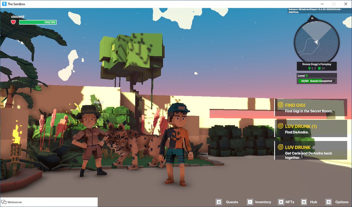 clouwid_db's tweet photo. @TheSandboxGame I just participated in the daily #SandboxAlphaS2Contest for a chance to earn up to 1,000 $SAND! Starting March 21 - Find Martha in the Snoop Dogg Mansion. Check out my screenshot below!
👇 #SandboxAlphaS2 
Martha!! https://t.co/HgUax0XT23