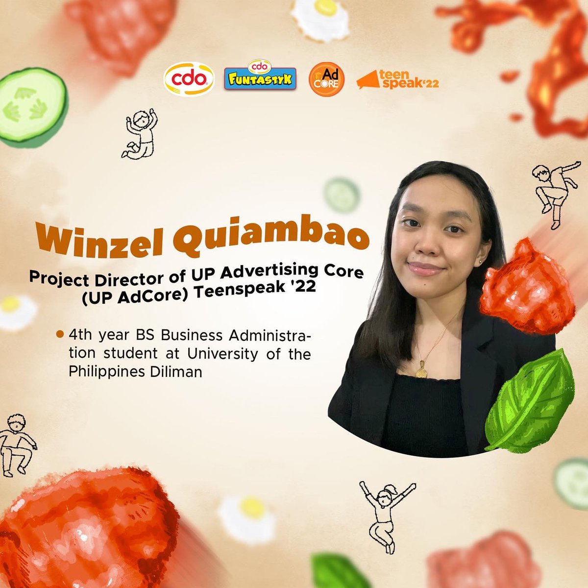 teenspeak_up's tweet photo. Learn from the Funtastyk Minds behind Teenspeak โ22, CDO, and our brand partner, CDO Funtastyk, by joining The Appetizer: A Teenspeak x CDO Virtual Caravan this Saturday, March 26, 2:00 - 4:00PM!
#Teenspeak22
#TakeTheExtraBite
#AdvertisingCompetition
#CaseCompetition https://t.co/4E00DOGKZG