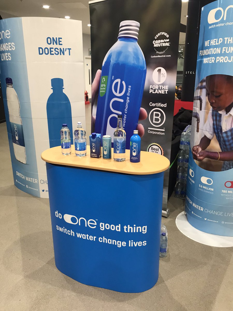 Unicafemcr's tweet photo. We only sell @onewateruk on campus 💧 

Why? Their vision is a world where everyone has access to clean, safe water, in a low carbon world, free from plastic pollution 🚰 

On #WorldWaterDay2022 we celebrate with One Water: over £25m raised &amp; 4 million lives changed 🌎 https://t.co/c5Tc4uRBz0