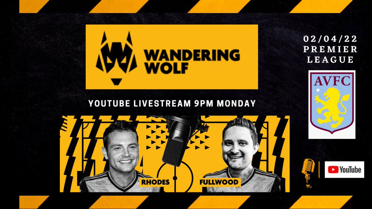 WV1Wolf's tweet photo. Bit of a break coming up but join us live for our next Livestream on 4th April! If we’ve got our target of 1000 subscribers on YouTube by that show then one viewer will win a signed Wolves shirt 😎 #wwfc #youtube #wanderingwolf #hitsubscribe https://t.co/MNh2OZxMUd