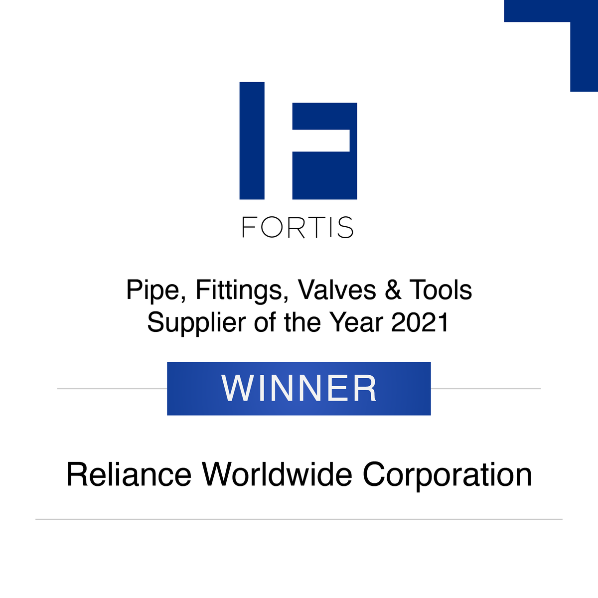 JGSpeedfit's tweet photo. We are extremely pleased to announce that we won the FORTIS Pipe, Fittings, Valves and Tools Supplier of 2021! 🎉

We are always pushing to supply an innovative range of products so it's great to be acknowledged by our peers.

Thank you to our amazing team! https://t.co/GOfzSyxfJ3