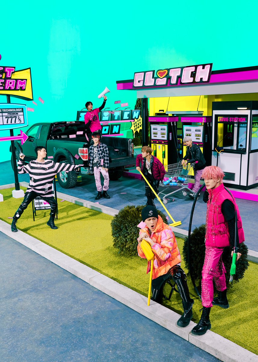 keonhoagn's tweet photo. Another teaser image of us with different concept, brighter and more colorful. The set at a gas station, Fill your fuel here with seven men of various styles. Express our self with pink strokes on all sides. Pop and lit as you see, Interested in our concept this time? ⛽ https://t.co/Ld6Z1t9PZt