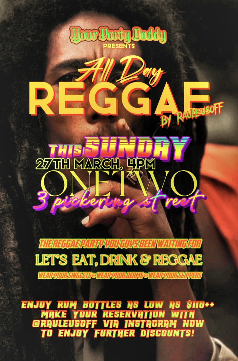 rauleusoff's tweet photo. Reggae lovers, where ya’ll at? https://t.co/TkkiMr6f9o