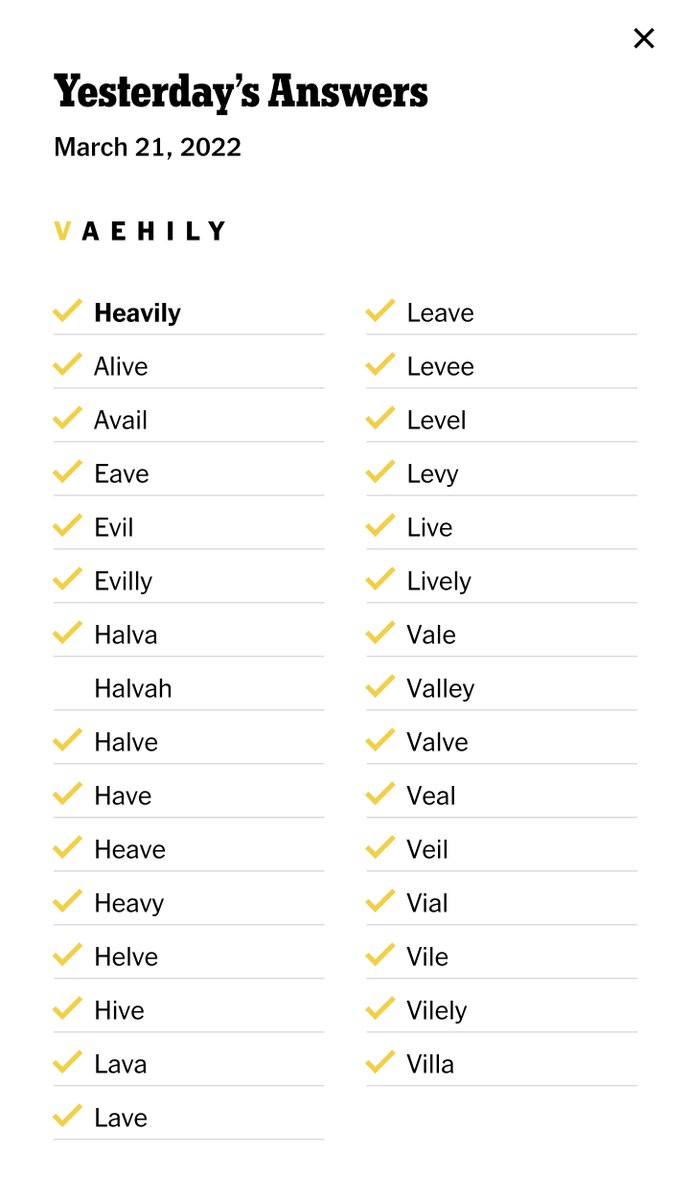 When your Pakistani ass misses the queen bee by one word and it's "halvah" #nytspellingbee #spellingbee #nytsb #hivemind #halvah #pakistan <a href="/thegridkid/">Sam Ezersky</a>