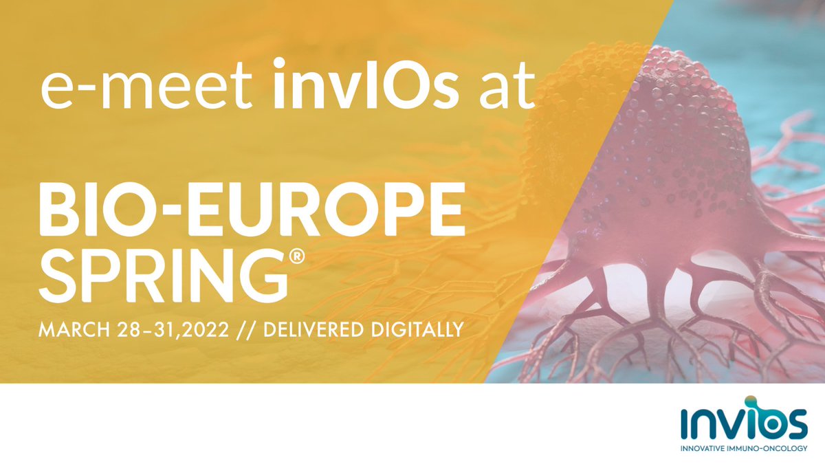 We are excited to join #BIOEuropeSpring for the first time with invIOs and to connect at this global meeting organized by @EBDgroup. E-meet us next week and learn more about invIOs' innovation hub and our unique approach to #cell_therapy. invios.com