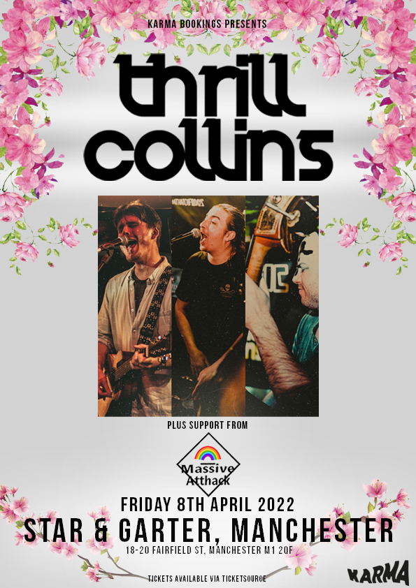 KARMABookings's tweet photo. We're getting really close to the first show we are putting on in Manchester, with our favourites @thrillcollinsuk!

DM us for group booking discounts, come down and have a party with DJ MASSIVE ATTHACK opening up the show.

Tickets on sale here: https://t.co/6T0j37ojpz https://t.co/C24FpbZrT1
