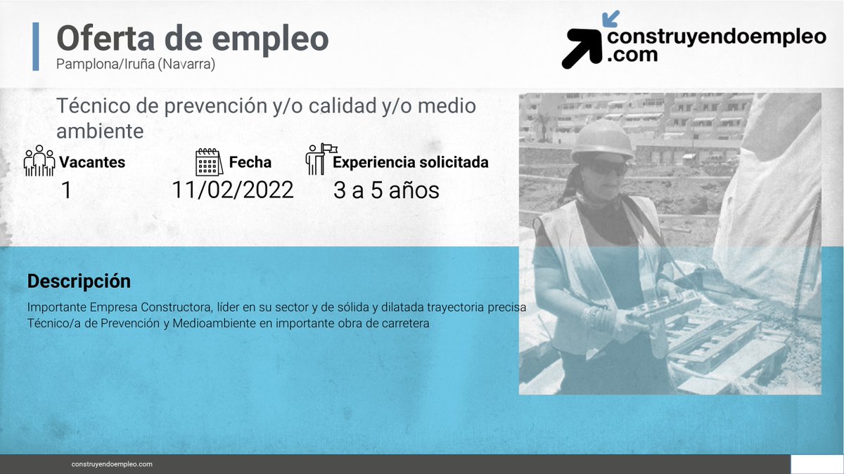 FLC_Empleo's tweet photo. ⚠ Consulta nuestro portal de empleo, y conoce las vacantes
💼Gruista, Donostia
💼 Fontanero/a, San Cristóbal de La Laguna 
💼 Instalador/a de tuberías, Santa Cruz de Bezana 
💼 Técnico/a de prevención y/o calidad y/o medio ambiente, Pamplona/Iruña
https://t.co/Riv8x7FhUc https://t.co/L3yzDZq2x3