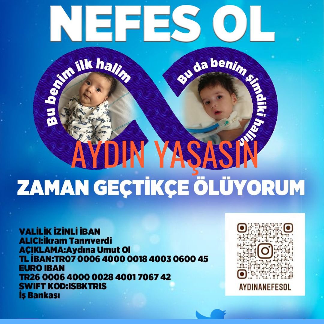 Aydın YAŞASIN güzel günler görsün istemez misiniz? Annesine sarılsın , kardeşleriyle oynasın, okula gitsin…
Haydi şimdi destek zamanı aydına bir nefes de siz olun
#DunyaSuGunu #dunyadownsendromufarkindalikgunu #AcıkveNet #MutluHaftalar