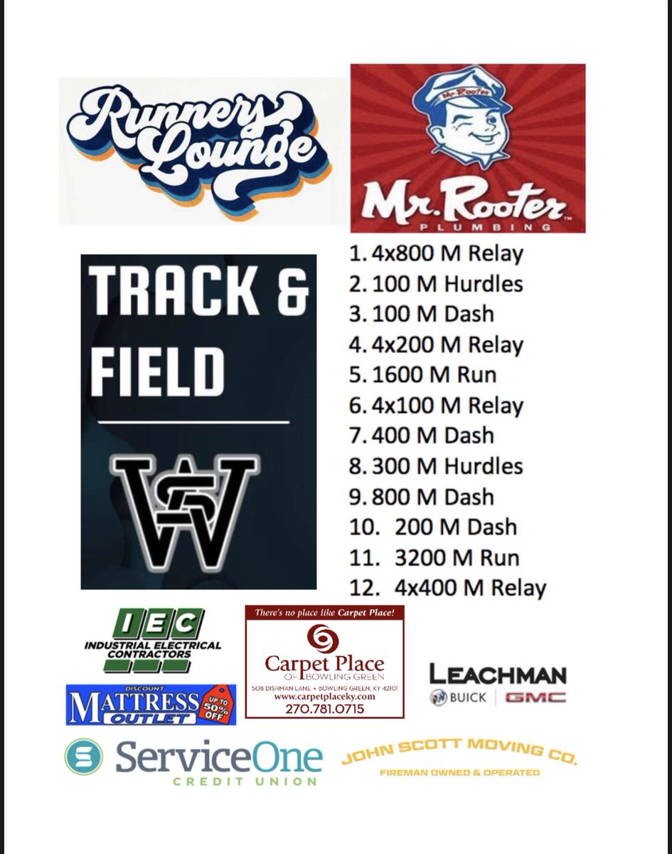 leanncrosby20's tweet photo. Thankful for our South Warren Track and Field Sponsors! @TrackSwhs https://t.co/YiCdYsEUzG
