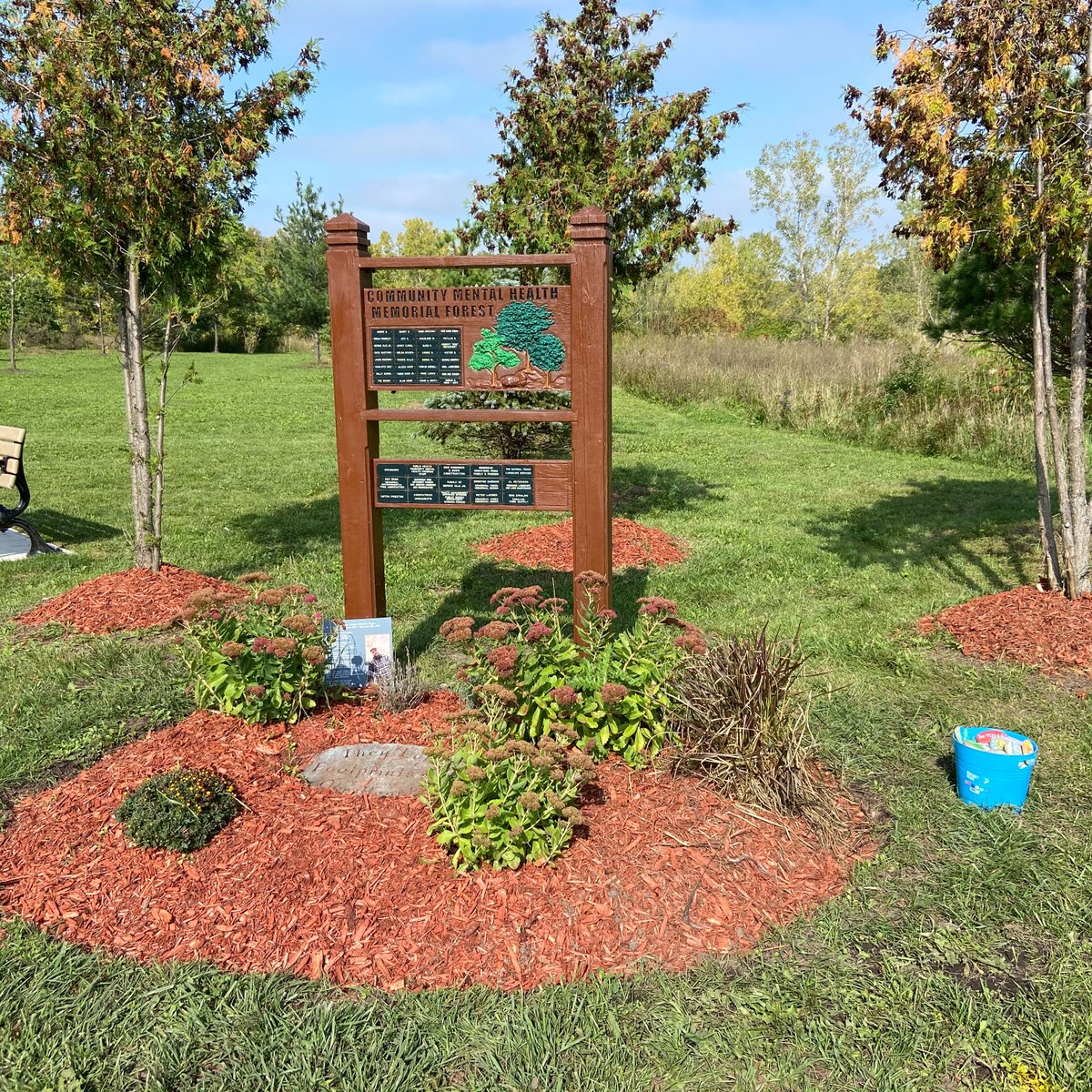 NRPublicHealth's tweet photo. The #MemorialForest is a serene and quiet place which can be visited year-round to quiet the mind, connect with nature, and remember loved ones lost to mental illness and addictions.
For more information, visit: https://t.co/Cn9onA8YVJ
~From the Client Advisory Committee https://t.co/pOg4YzQKui