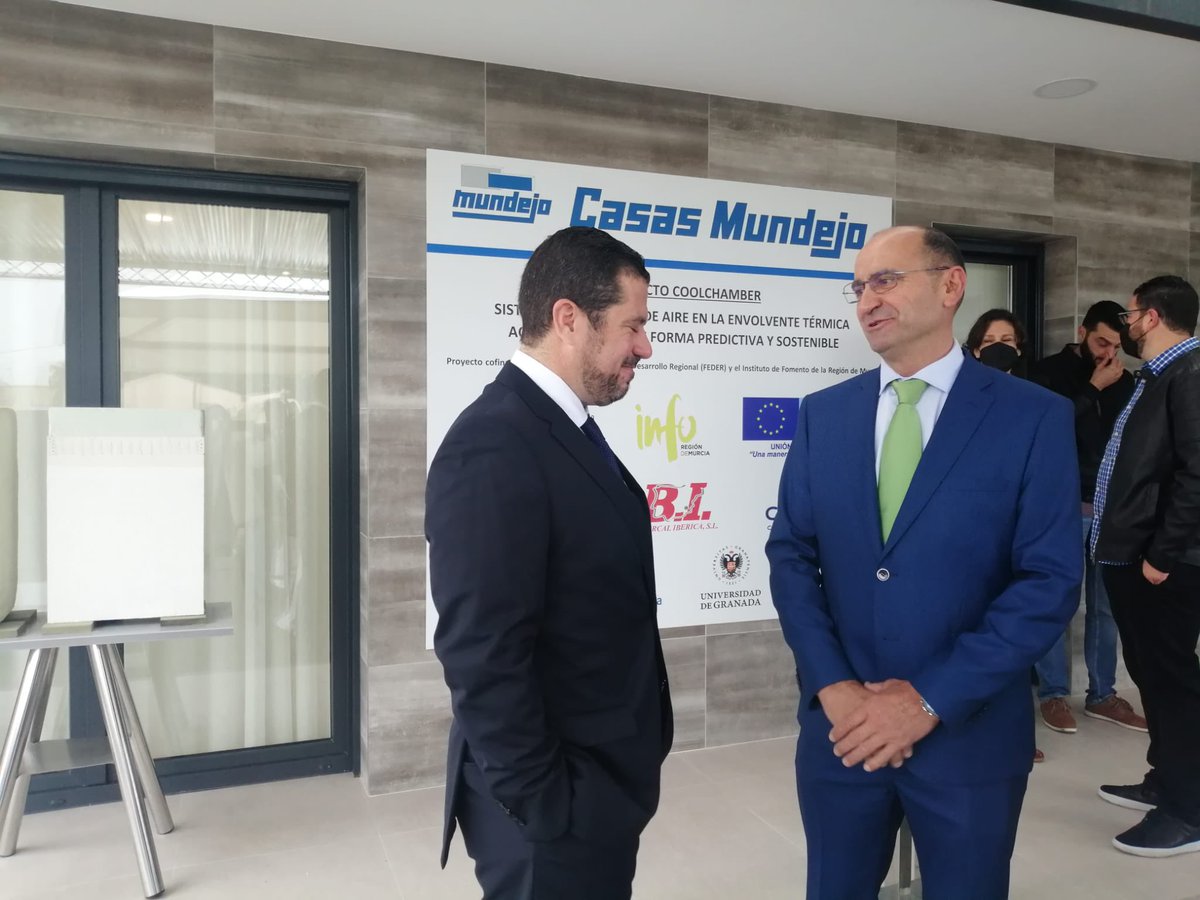 CECLOR_'s tweet photo. 🔝 La #RegiondeMurcia se sitúa a la cabeza en crecimiento de inversión en I+D y el proyecto #Coolchamber es un ejemplo de ello

👏 Desde #CECLOR damos nuestra enhorabuena a @JoaquinMundejo y @CTCON

#Sostenibilidad #Construcción https://t.co/e7uV5K18MD