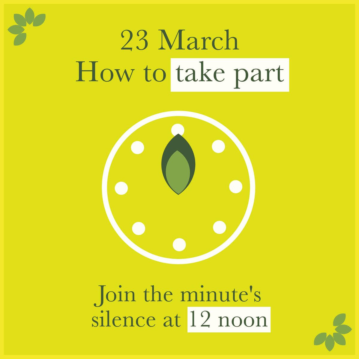 Today is the National Day of Reflection. To support the millions grieving and remember a loved one lost, join our minute's silence at 12 noon and let's connect.

#DayOfReflection