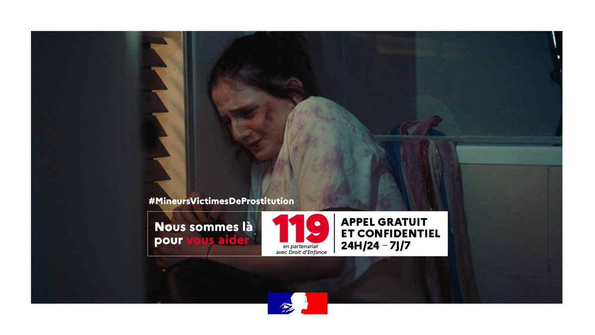 Nous sommes là pour vous aider. Appelez le 119, appel gratuit et confidentiel 24h/24 et 7j/7