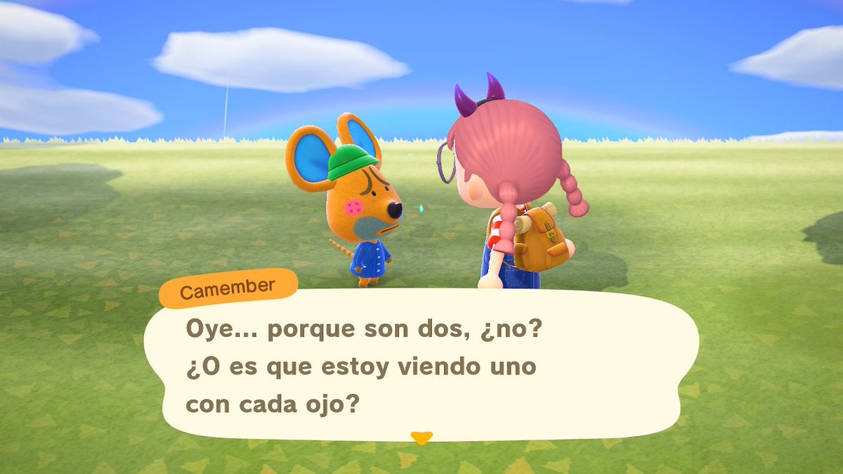 putrigotchi's tweet photo. Sí querido Camember, es un arcoíris doble, no te pasa nada en la vista... 😂 Y es el primer arcoíris que tenemos en Kokiri 😍 me encanta 🥰💚🌈
#ACNH #AnimalCrossing #NintendoSwitch #AnimalCrossingNewHorizons #arcoíris #rainbow #Camember #Limberg https://t.co/hlFuElwcFQ