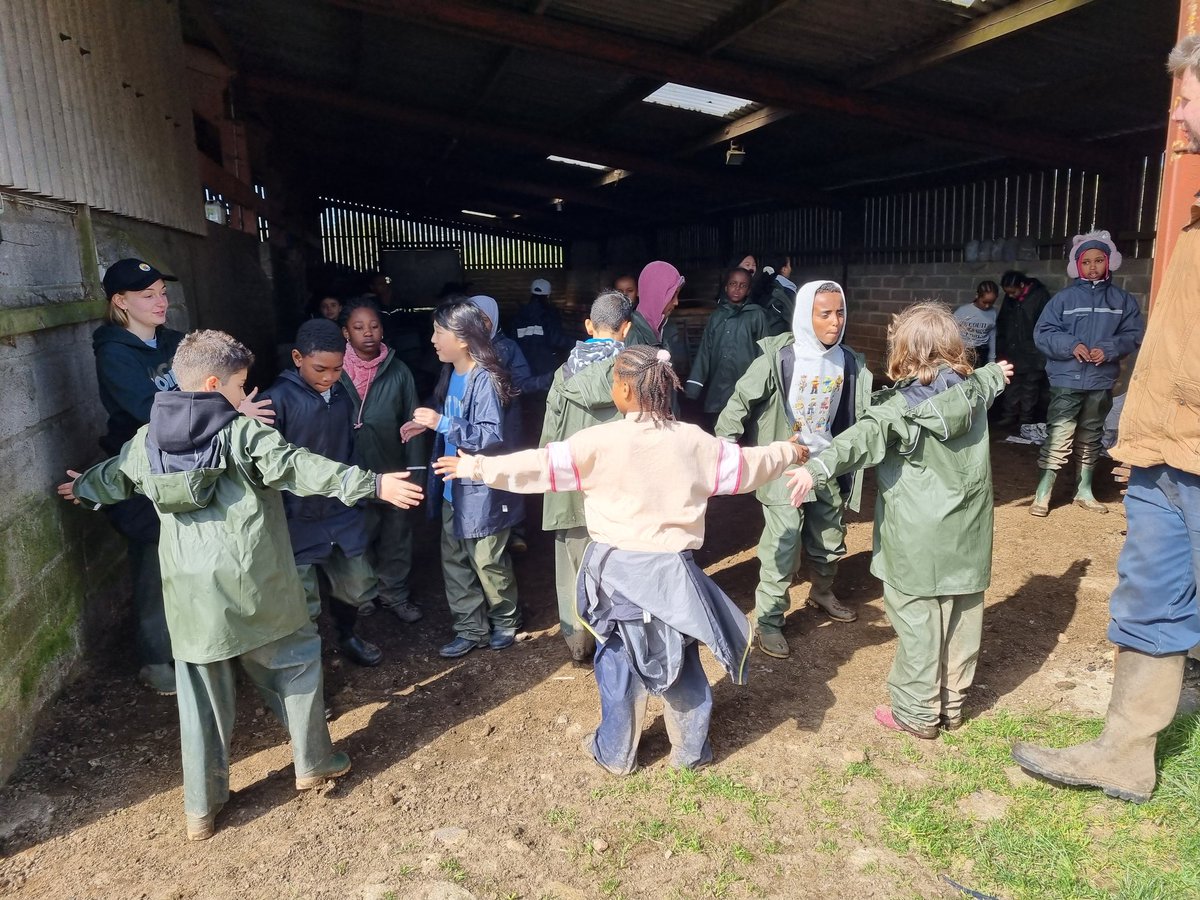 HannahMorePri's tweet photo. We BAAA-dly needed to practice for herding sheep today. Check out the next post for a video of the real thing (with actual sheep not children)! #year5camp #shephards https://t.co/Vm6GObwZo7