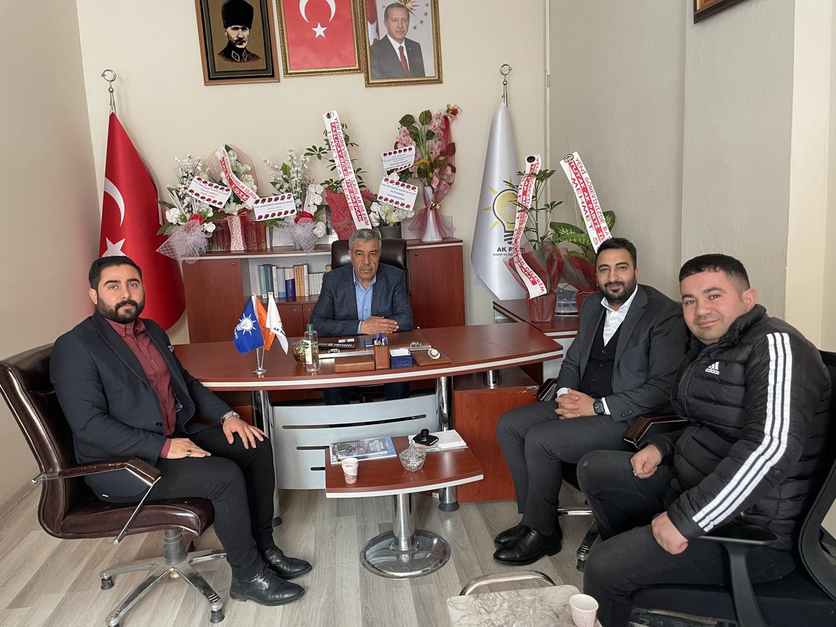 Genel Merkezimizin Tensipleriyle Ak  Parti Taşlıçay ilçe Başkanlığına ataması yapılan Büyüğümüz <a href="/alican_capar/">Alican Çapar</a>’ı il Gençlik Kolları Başkan vekilimiz <a href="/NecmiArslan04/">Necmi Arslan</a> ile ziyaret ettik. Rabbim muvaffakiyetler versin. Başarılar Dilerim. <a href="/RTErdogan/">Recep Tayyip Erdoğan</a> <a href="/Akparti/">AK Parti</a> <a href="/akpartiagrii/">AK PARTİ AĞRI</a>
