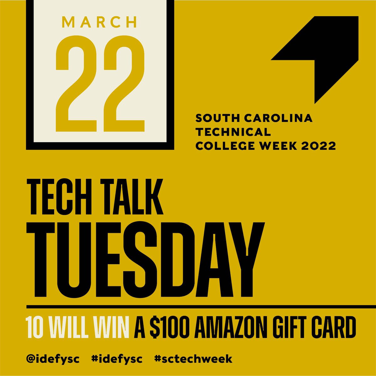 piedmont_tech's tweet photo. Tech Talk Tuesday: Tell your story of why technical college was the right decision for you by posting a video on TikTok or Instagram. Remember the tags:  @IDEFYSC #IDEFYSC #SCTECHWEEK https://t.co/pxQHUZYjef