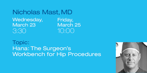 Don’t miss industry expert Dr. <a href="/doctormast/">Nicholas H. Mast MD</a> as he discusses using the Hana® Table for #hip procedures tomorrow &amp; Friday at #AAOS2022 - Booth #2231!:bit.ly/3t4v1Xg #orthopedic #hipsurgery #HanaTable #DAA #hipfracture #hiparthroscopy #ortho #ASC #myMizuhoOSI <a href="/AAOS1/">AAOS</a>