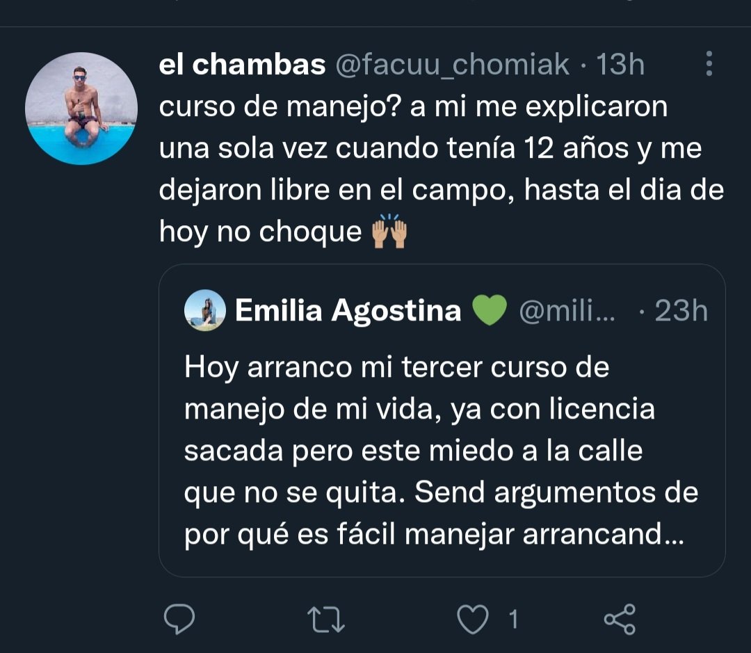 Miren algo de lo que recibió la piba que esta pidiendo consejos para animarse a salir a manejar. 
La calle está LLENA DE ESTOS SIMIOS, amigas, seamos fuertes.