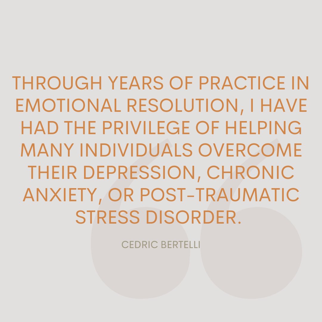 BertelliCedric's tweet image. Learn more about how EmRes® can help you resolve these negative emotions and live in peace on our website at cedricbertelli.com.

 #emotionalresolution #wellbeing #emotionalresilience #emotionalhealth #peace #emres #peaceofmind