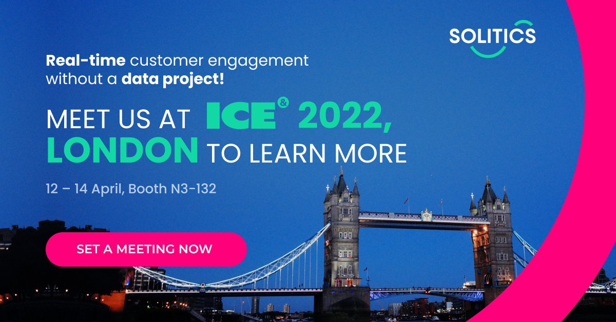 Solitics is returning after two years to ICE London! We are excited to unveil our new and groundbreaking technologies. Come see us at Booth N3-132! 💥💥💥👉 solitics.com/event/meet-us-… #myice22 @ICE365 #igaming #customerengagement