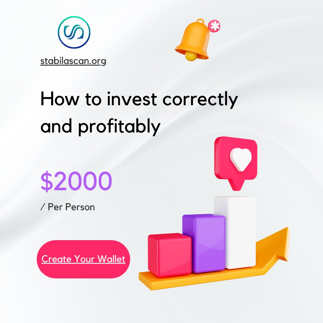 If you're on the right track and using the proper knowledge, investing in #stabila is a sound #investment. The exciting aspect is stabila do not allow whales. Only $2000 per user is allowed. Until you try it, it seems too fantastic to be true. 
stabilascan.org
