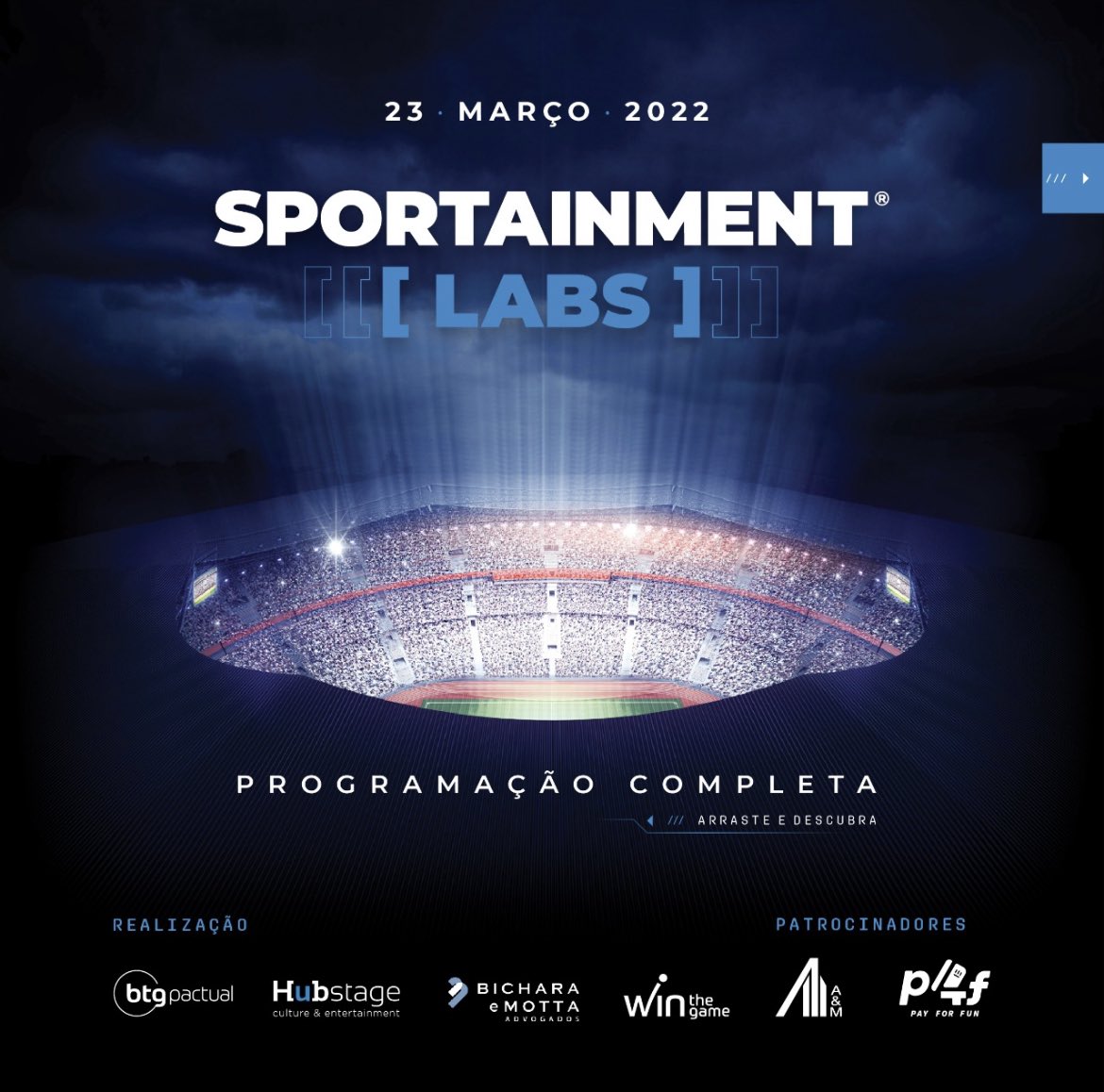 E aí, já se inscreveu? É amanhã! Evento on-line e gratuito. Imperdível mesmo. evento.sportainmentlabs.com.br/inscricao-grat…