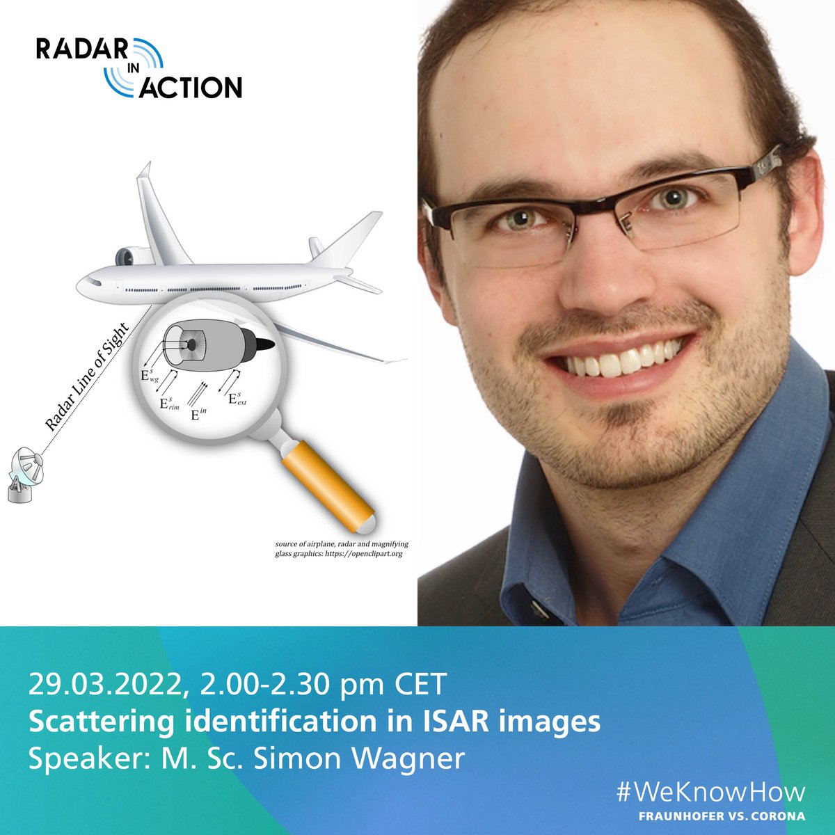 Fraunhofer_FHR's tweet photo. Nächsten Dienstag, um 14 Uhr gibt es die nächste #RadarInAktion Session:
29.03.2022
Scattering identification in ISAR images - M. Sc. Simon Wagner
Jetzt anmelden:
https://t.co/78jWneWcLP
#WeKnowHow https://t.co/KVlPHlDAq5