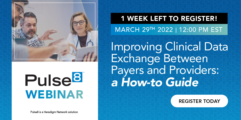 Pulse8News's tweet photo. There’s one week left to register for our latest webinar! Learn best practices in bi-directional messaging between health plans and providers, and how it can improve the ability to close gaps more efficiently and effectively. Click here to register: https://t.co/RjB91UMgYY https://t.co/S8AeriOjLn