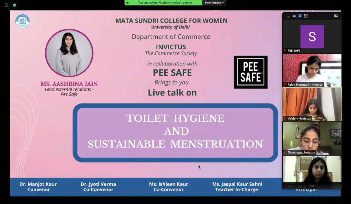 Just another AMAZING session with 100+ menstrutors from mata sundari college , DU. 
Switching to a menstrual cup and advocating for it is what I absolutely LOVE! 
The session was a success because I switched 5 girls right after the session 💪🏼 
Make a switch today <a href="/PeeSafe/">Pee Safe</a>