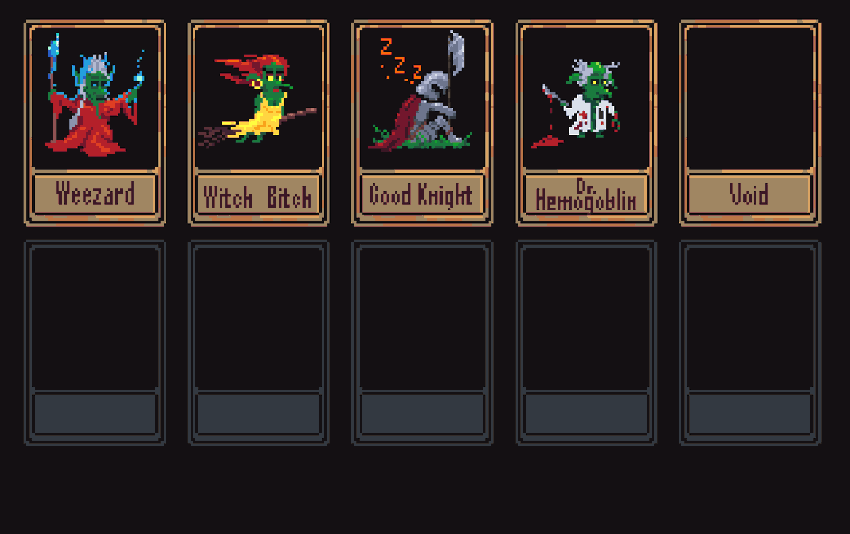 DavidBrocek's tweet photo. I'm a sucker for collectibles in video games. That's why I've added a card collection you can acquire throughout your playthrough.
#GoblinsQuest #pixelart #indiedev #gamedev https://t.co/QGKogjgPBU