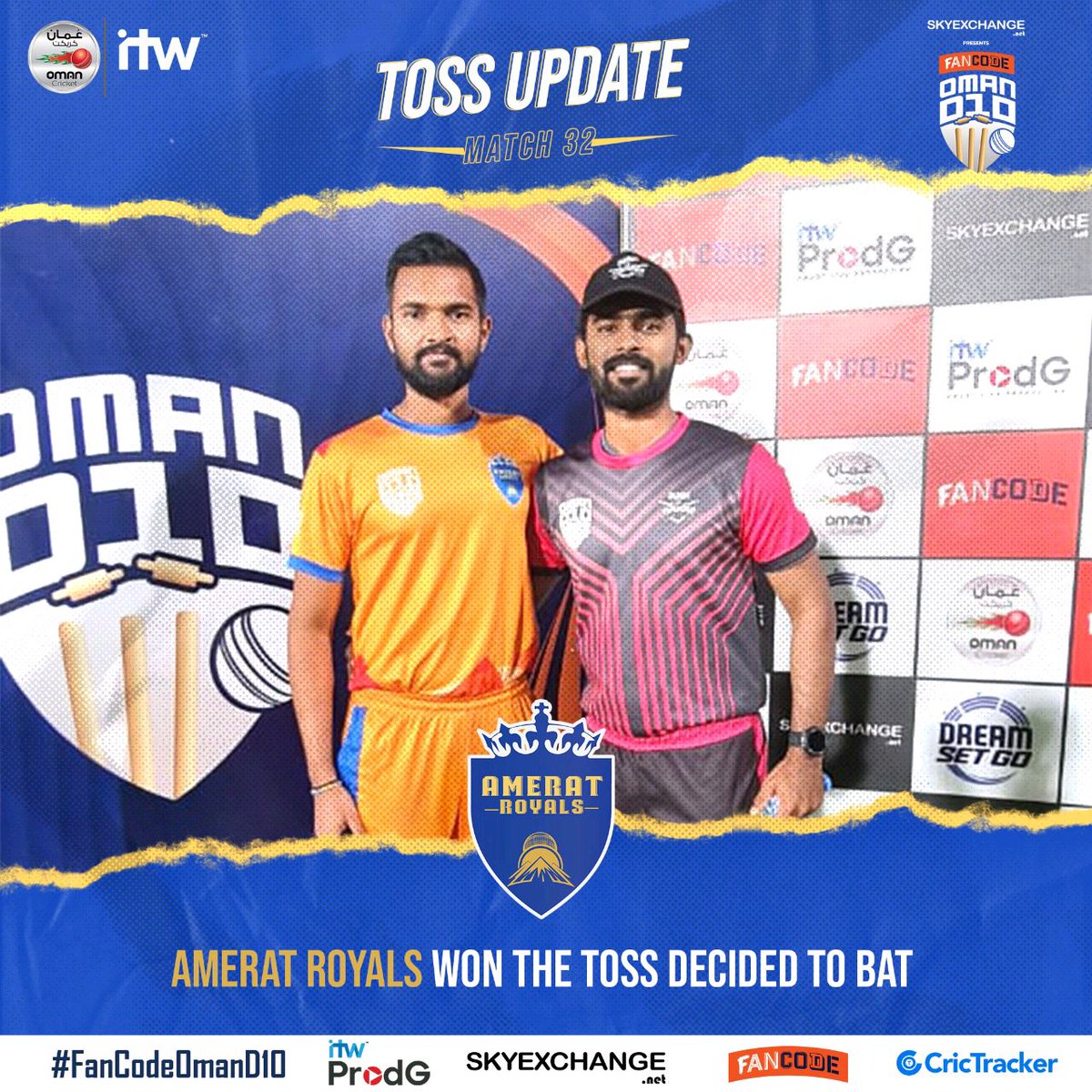 TheOmanCricket's tweet photo. Match 4 of the Super 4's in the #FanCodeOmanD10 

#OmanCricket https://t.co/CIL0X1BLzT