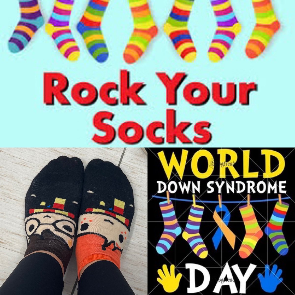 Yesterday, I rocked my #harrypotter socks for those who brighten my world EVERY SINGLE DAY! 💙💛<a href="/WestIslipLions/">West Islip High School</a> <a href="/drbman12/">Dr.  Bridgeman</a> #WorldDownSyndromeDay #latepost #lovemyjob