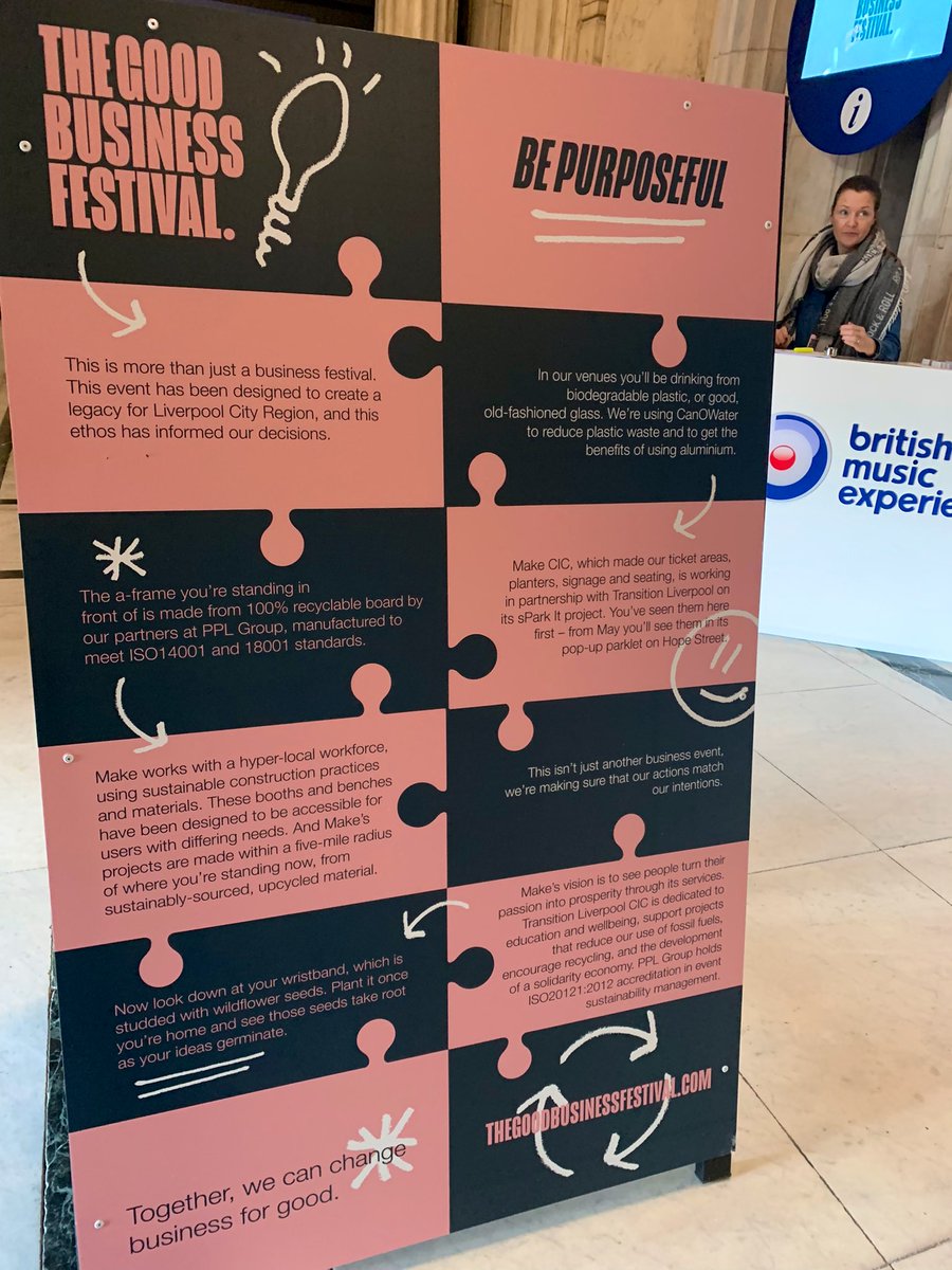 goodbizfest's tweet photo. The ethos of #goodbizfest is woven into everything we do. From using unbranded seeded wristbands to local suppliers, utilising traditional sustainable materials combined with the latest bio-plastic tech. Read our story. We’re all on a journey #BePurposeful #ProgressNotPerfection https://t.co/QE72IDKlD9