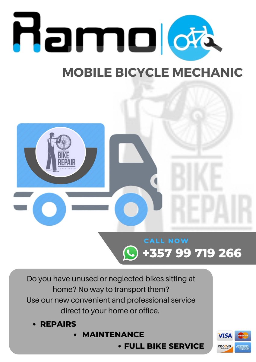 RamoProCycling's tweet photo. Do you have unused or neglected bikes sitting at home?☹️
No way to transport them?🤔

Use our new Convenient and Professional Service direct to your Home or Office!💯🔧
Full bike service, Repairs and Maintenance

Call Now!
+357 99 719 266
#rideyourbike #getfit #cycle #Bikerepair https://t.co/KKyXfvyNuC